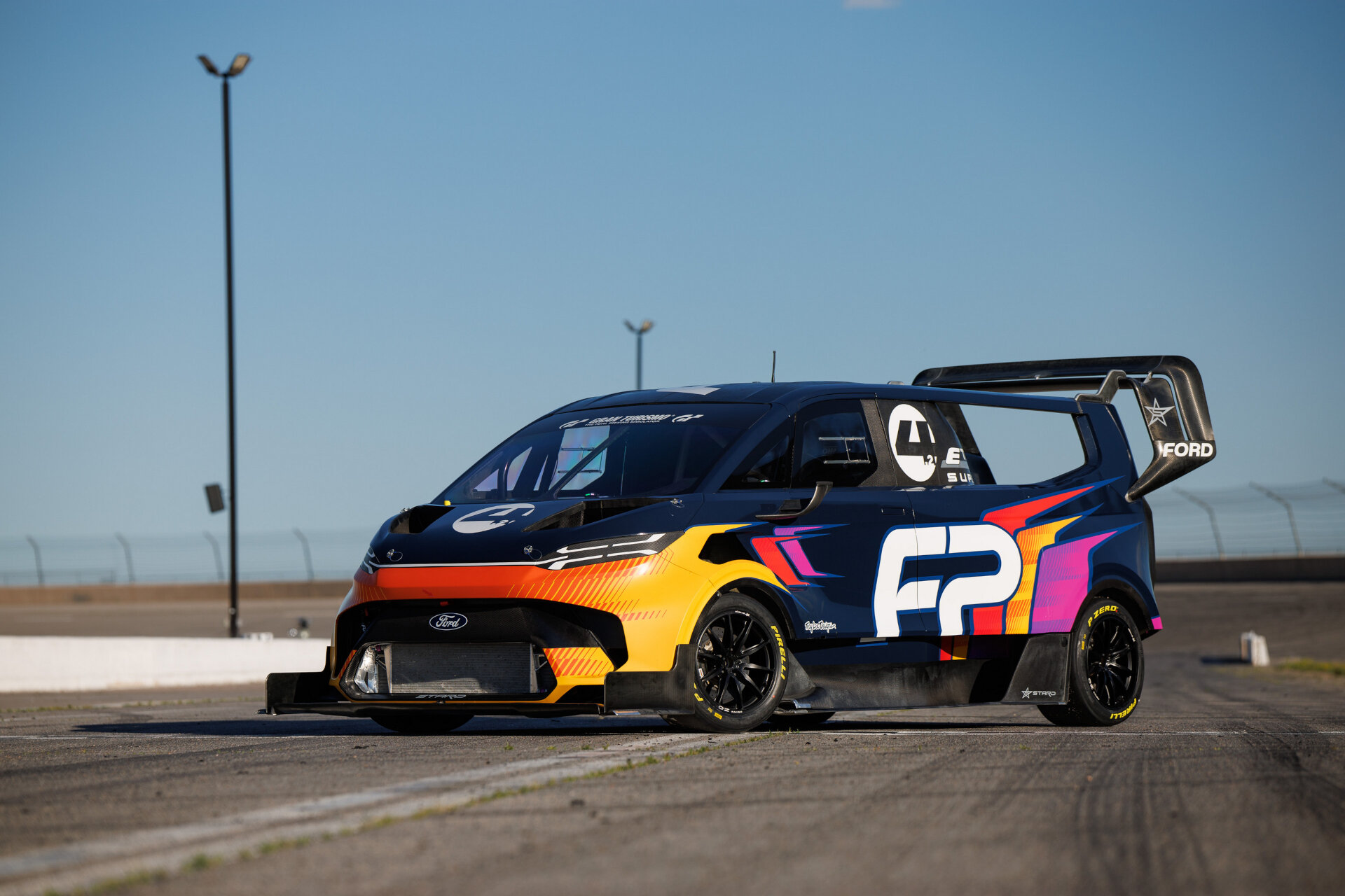 Ford SuperVan 4.2 Races to the Clouds With Refined EV Power & Ae