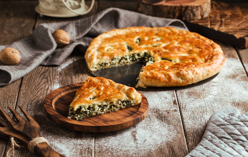 Σπανακόπιτα με κατσικίσιο τυρί