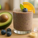 Smoothie με αβοκάντο και φρούτα