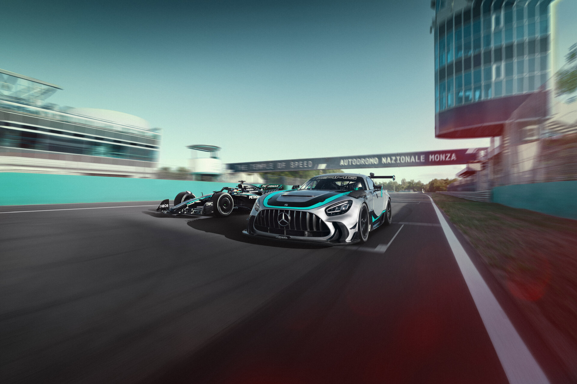 GT Sport trifft auf Formel 1®: Der neue Mercedes AMG GT2 Edition W16 GT Racing meets Formula 1®: the new Mercedes AMG GT2 Edition W16
