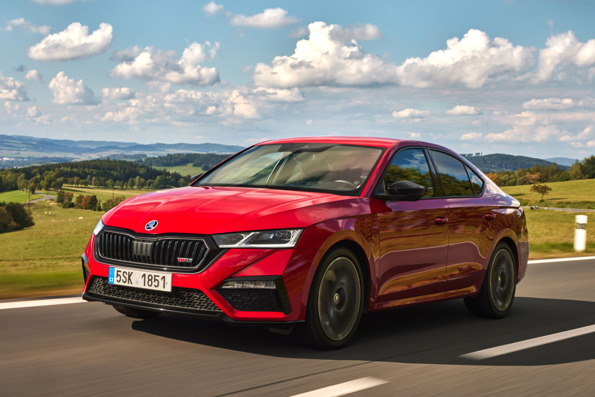 Skoda Octavia RS red test 7 Skoda Octavia RS red test 7