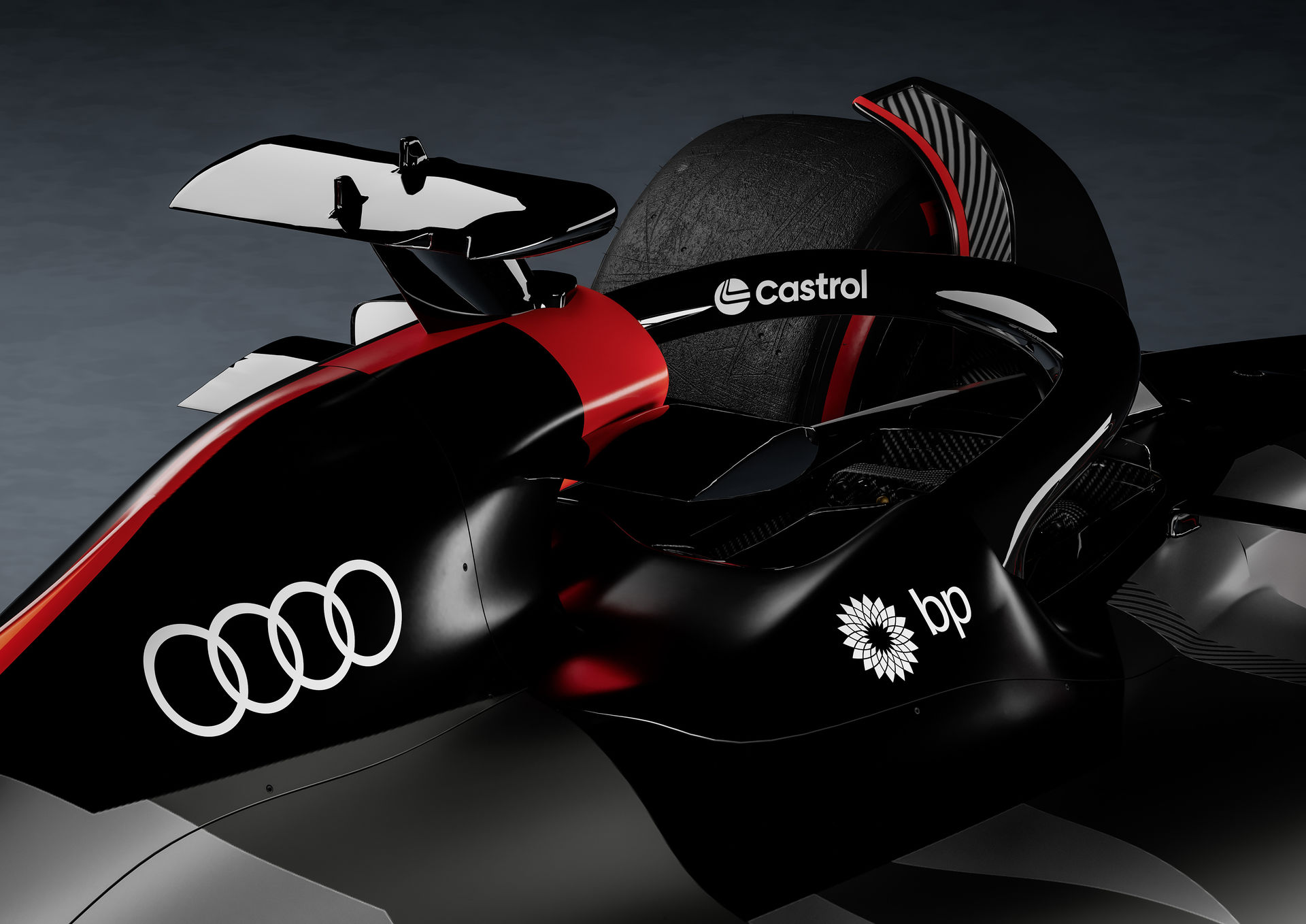 Showcar with Audi F1 launch livery