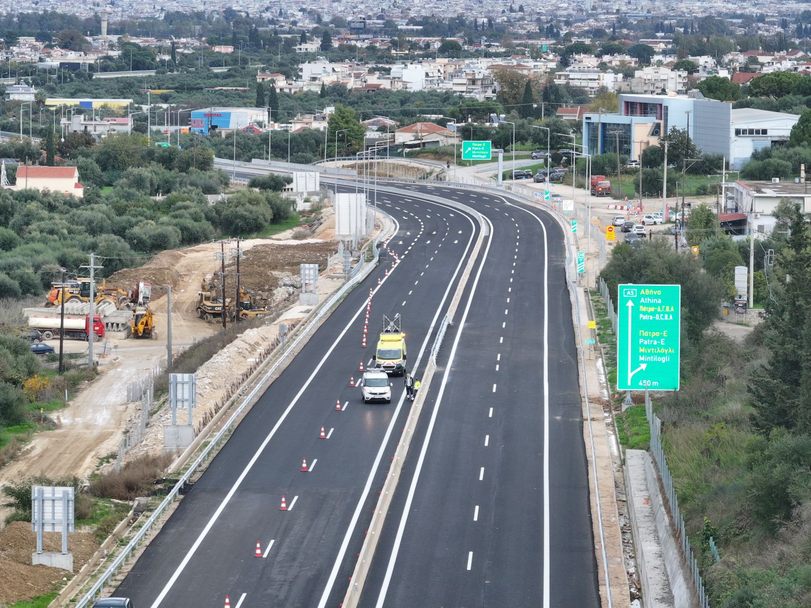 Παραδόθηκε το τελευταίο τμήμα του Αυτοκινητόδρομου Πάτρα – Πύργος