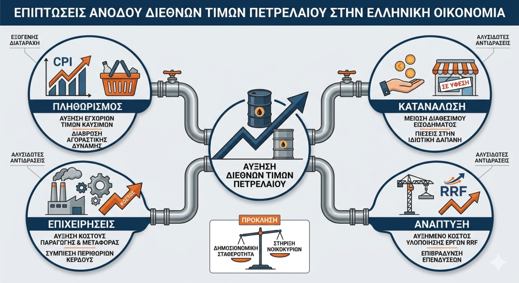 Επιβάρυνση στα καύσιμα από τις διεθνείς τιμές