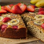 Banana bread με φράουλες