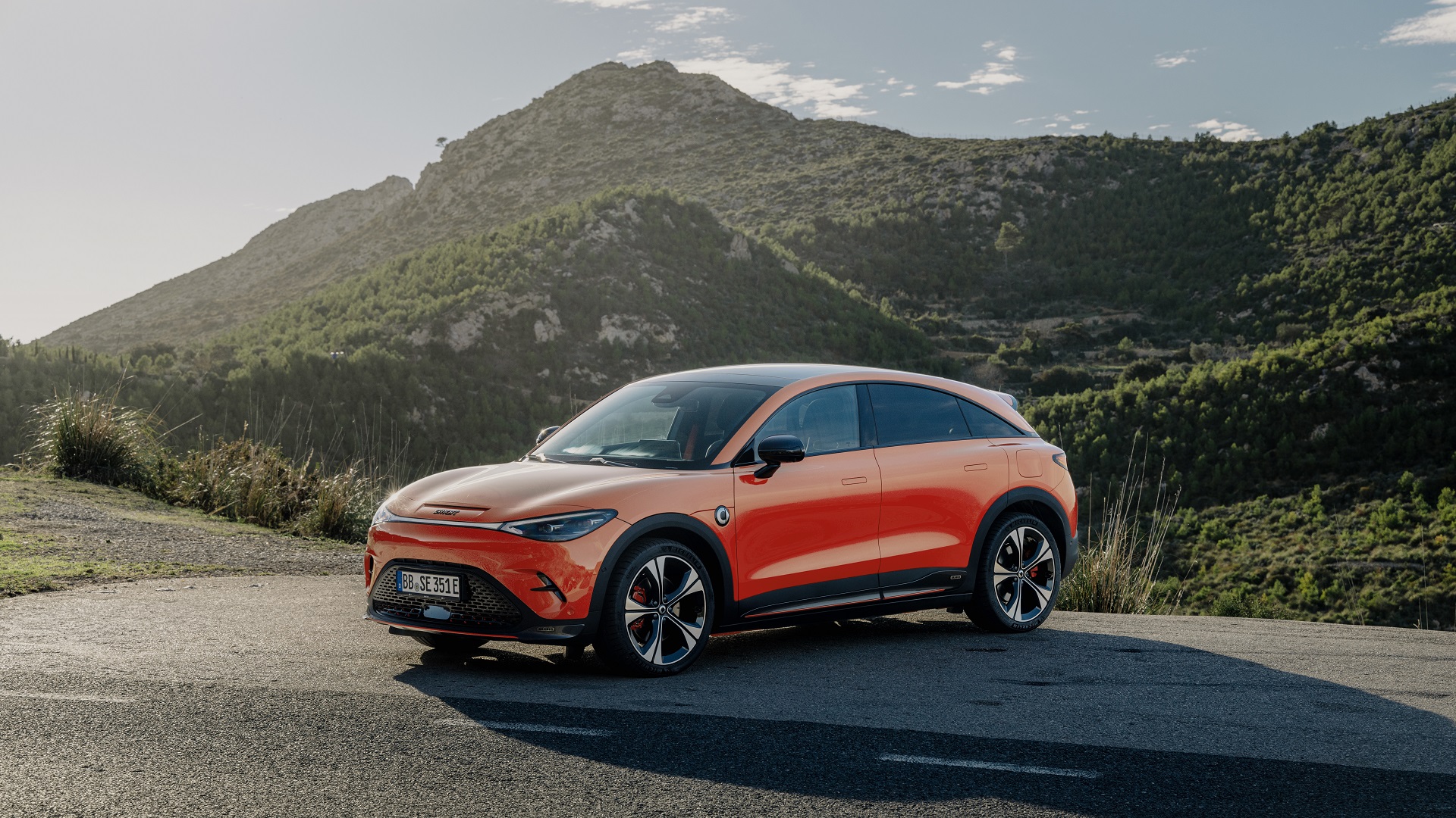 smart hashtag3 brabus photon orange exterior mallorca9