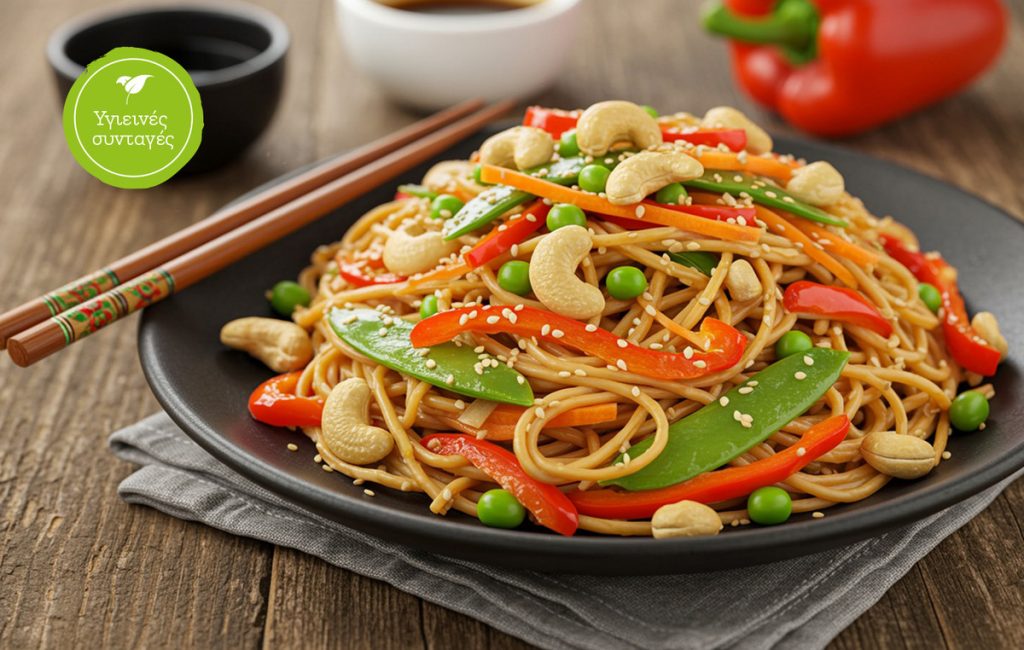 Light noodles με λαχανικά