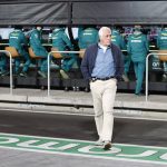 Lawrence Stroll, Owner, Aston Martin F1 Team, in the pit lane