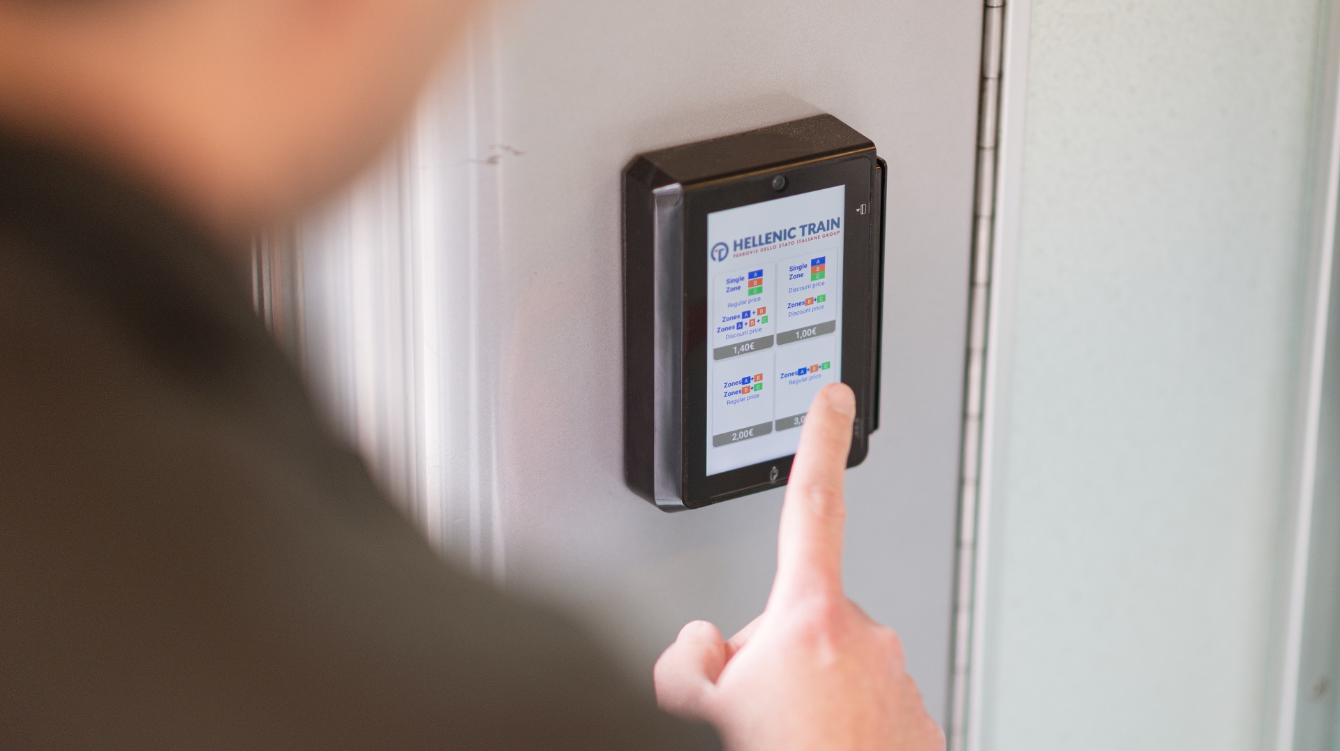 Hellenic Train tap in train Patra 2025 1