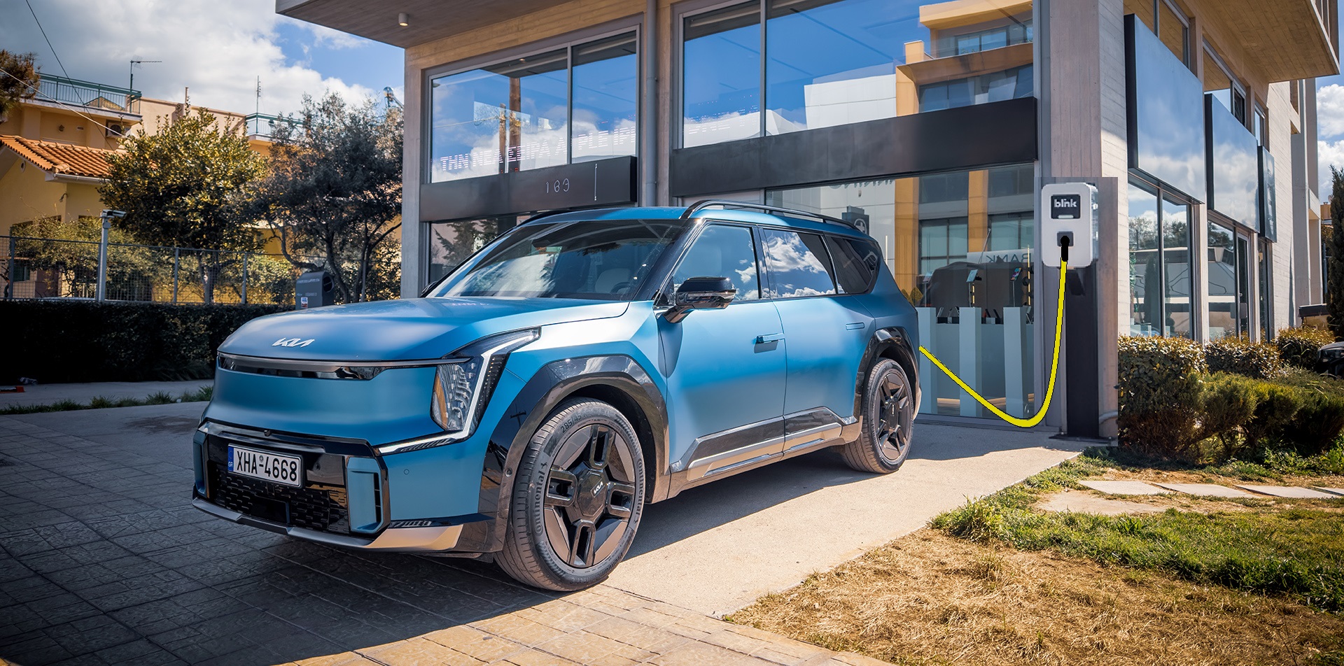 Kia EV9 blink charging