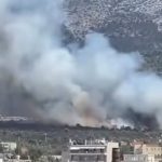 Φωτιά στην Πολυτεχνειούπολη Ζωγράφου, στους πρόποδες του Υμηττού – Ήχησε το 112, επιχειρούν 13 εναέρια μέσα