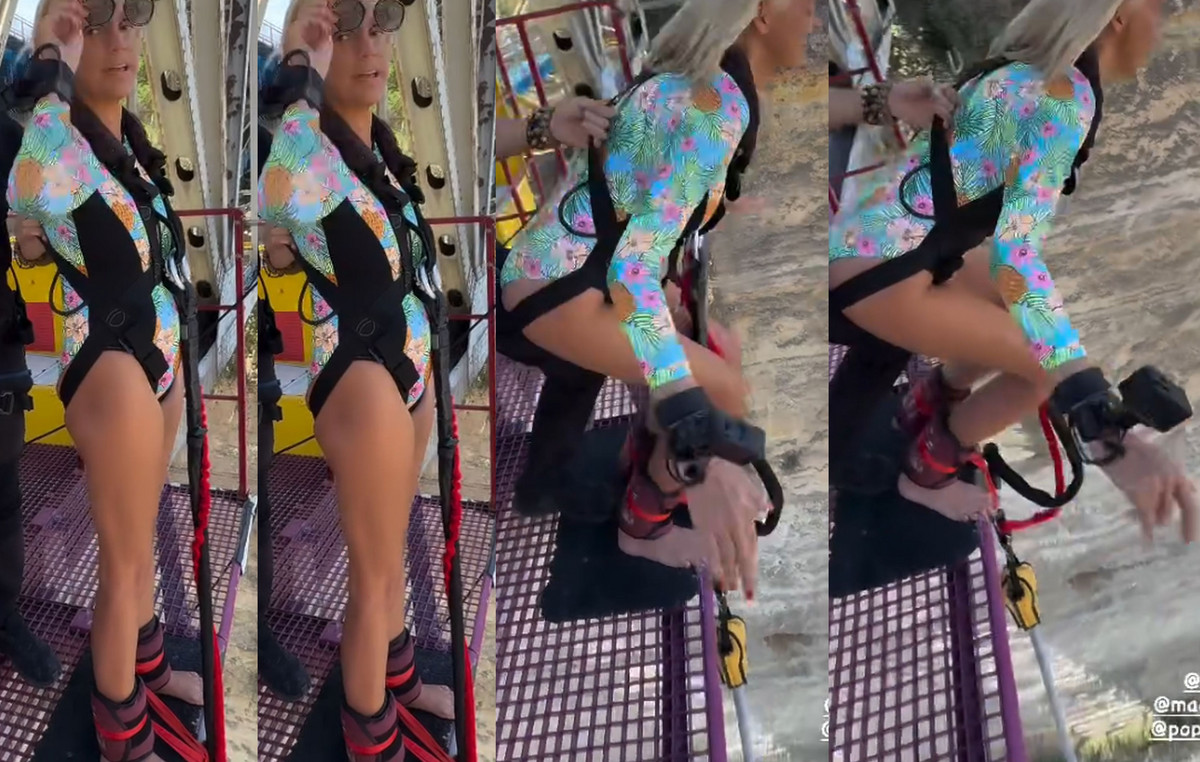 Σάσα Σταμάτη: Δείτε βίντεο με την ίδια να κάνει bungee jumping στον Ισθμό του Κορίνθου