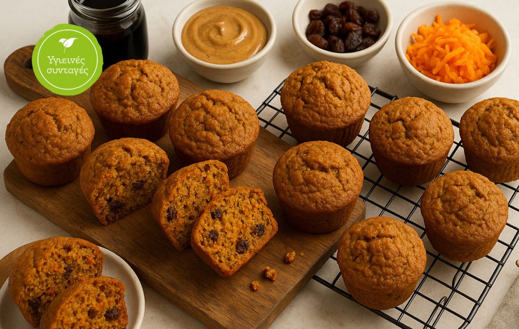 Vegan muffins καρότου