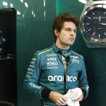 Felipe Drugovich, Aston Martin F1 Team, suits up in the garage
