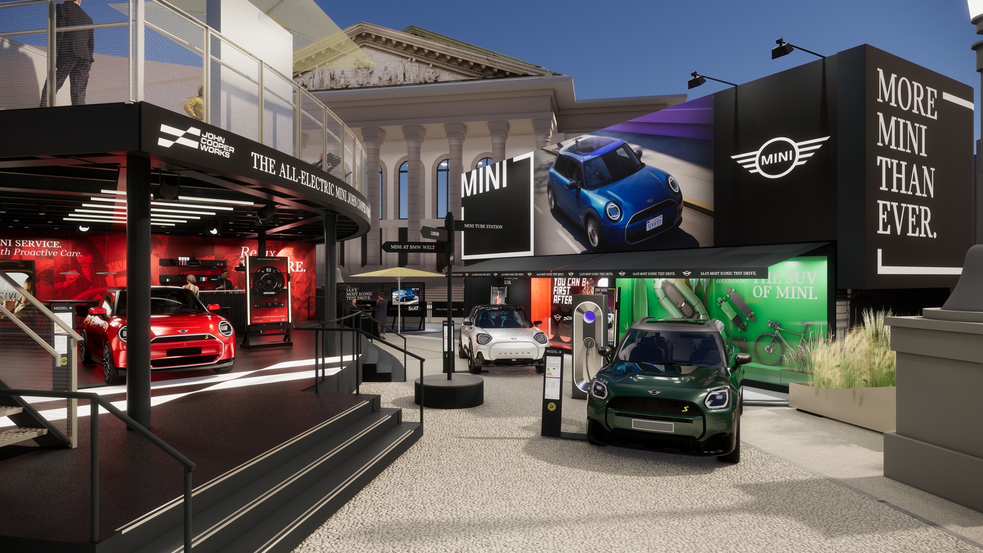 MINI Open space render munich 2025 iaa mobility