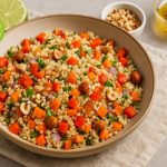 Ταμπουλέ με φρέσκα λαχανικά & φουντούκια