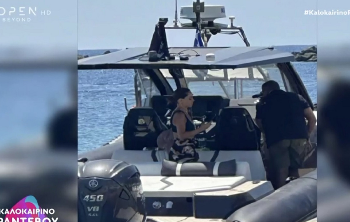 Γιώργος Λιάγκας και Μαρία Αντωνά κάνουν διακοπές μαζί στην Τήνο – Δείτε το βίντεο