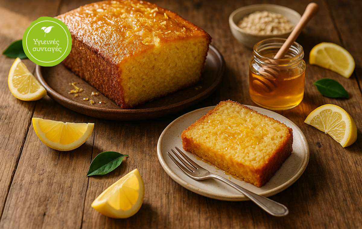 Κέικ λεμόνι με μέλι