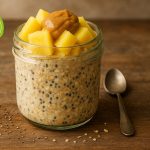 Overnight oatmeal με φρέσκο ανανά