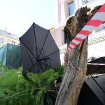 Έπεσαν δέντρα στην πλατεία Αγίας Ειρήνης και τραυματίστηκαν δύο άνθρωποι – Δείτε εικόνες