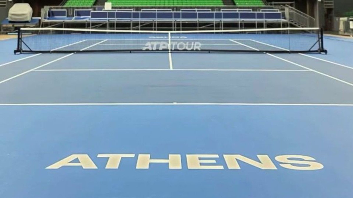 Το T-Center «ντύθηκε» στα χρώματα του ATP 250 της Αθήνας