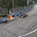 F1 Pierre Gasly, Franco Colapinto (Alpine) & Max Verstappen (Red Bull)