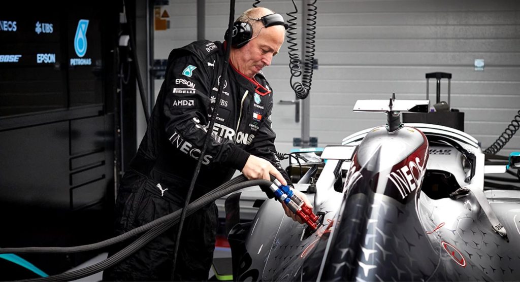 F1 fueling Mercedes