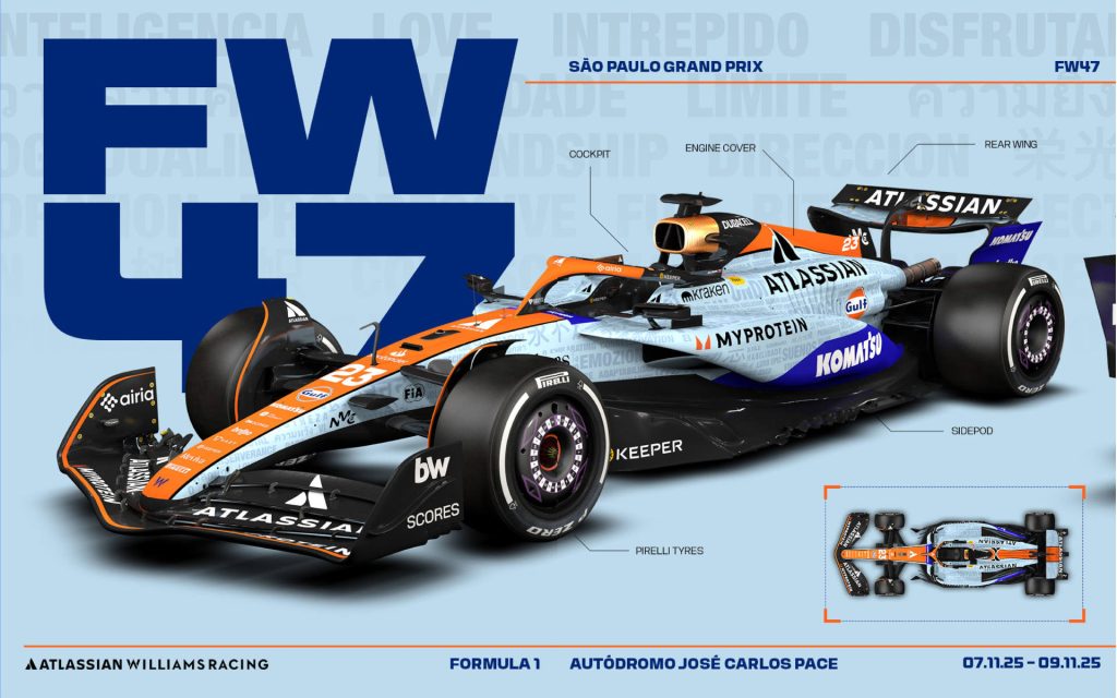 F1 Williams 2025 Sao Paulo GP livery (1)