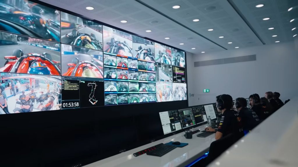 F1 Red Bull race operations room