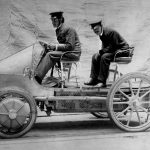 Ferdinand Porsche, Karl Paulal, operations manager at Jacob Lohner & Co., Lohner Porsche electric racing car (1900)