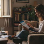 Γυναίκα περιηγείται στις υπηρεσίες του gov.gr από το tablet της.