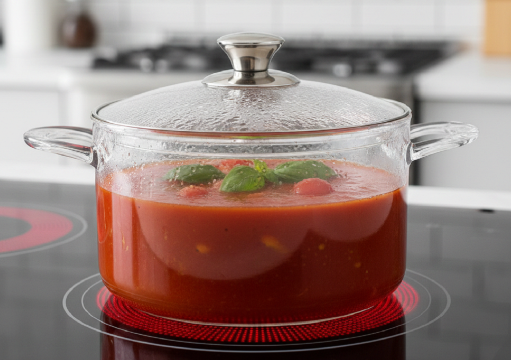 γυάλινη κατσαρόλα