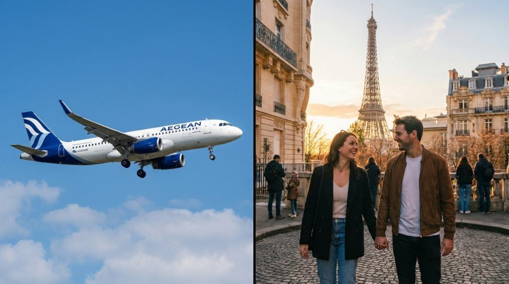 Aegean: Το απόλυτο δώρο Αγίου Βαλεντίνου – 1+1 εισιτήριο δωρεάν για Πάσχα & Καλοκαίρι