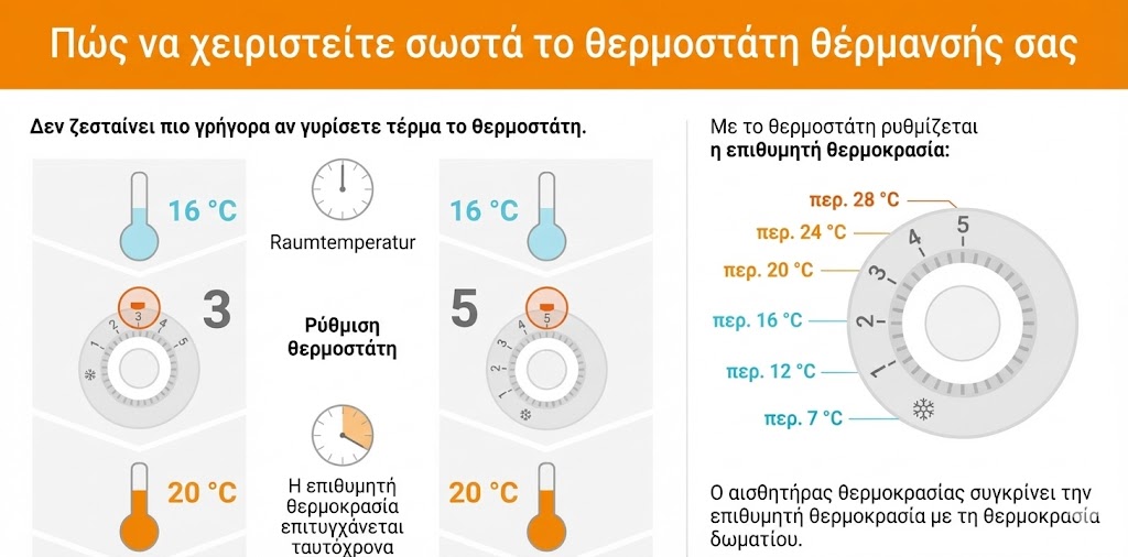 Γιατί πρέπει να έχετε το καλοριφέρ πάντα στο 3 (και όχι στο 5)