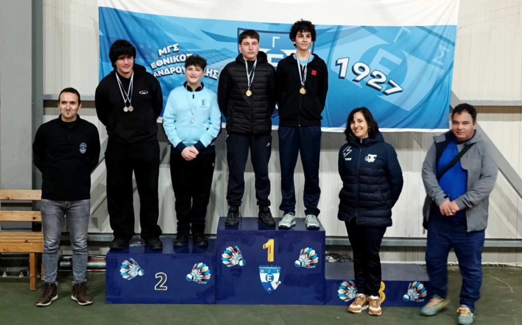 “Ποδαρικό” στο 2026 με 22 μετάλλια για την ομάδα αντιπτέρισης του «Δημοκρίτειου Κομοτηνής»