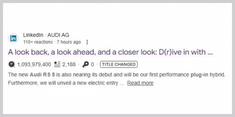 Πρόωρες αποκαλύψεις για το νέο Audi RS 5 Avant