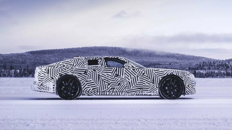 Η ηλεκτρική Jaguar GT σε χειμερινές δοκιμές