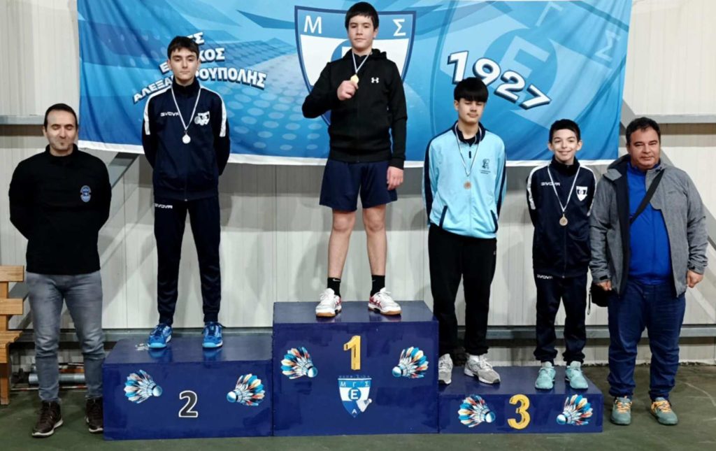 “Ποδαρικό” στο 2026 με 22 μετάλλια για την ομάδα αντιπτέρισης του «Δημοκρίτειου Κομοτηνής»