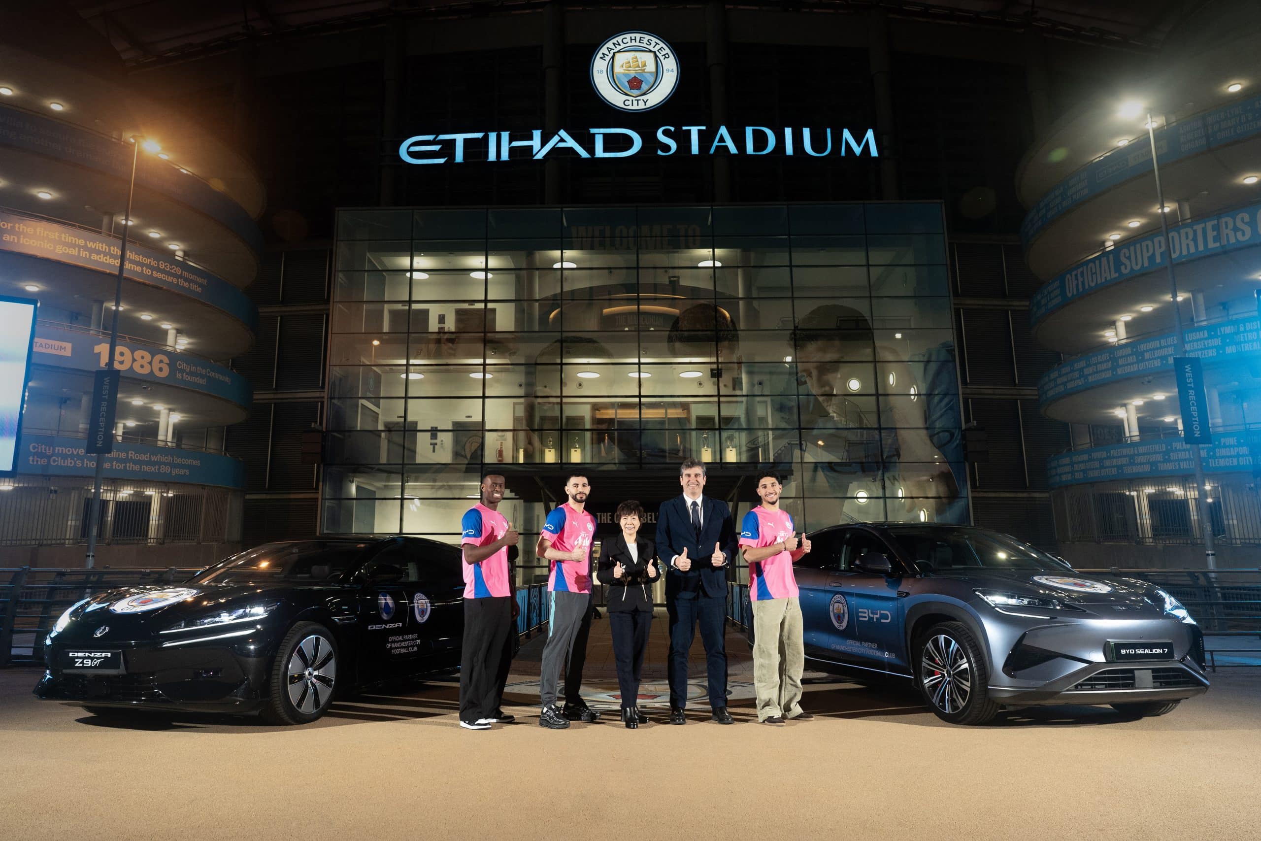 Η BYD σύναψε συμφωνία με την Manchester City