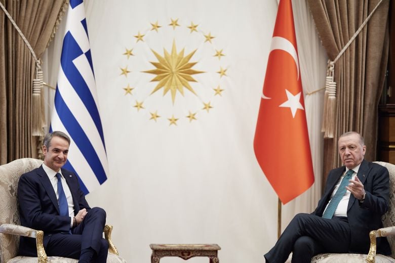 Σε εξέλιξη η συνάντηση Μητσοτάκη με Ερντογάν στην Άγκυρα