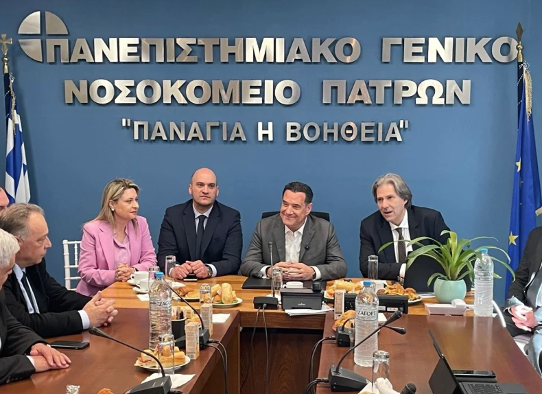 Επίσκεψη του Υπουργού Υγείας Άδωνι Γεωργιάδη σε τρία νοσοκομεία της Πάτρας