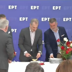 Η οικογένεια της ΕΡΤ έκοψε την πρωτοχρονιάτικη πίτα