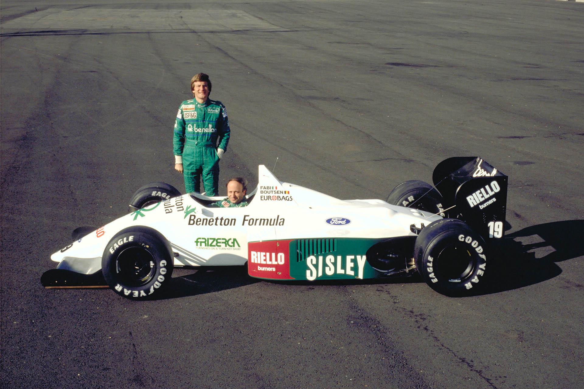 F1 Teo Fabi & Thierry Boutsen (Benetton Ford) 1987 F1 Teo Fabi & Thierry Boutsen (Benetton Ford) 1987