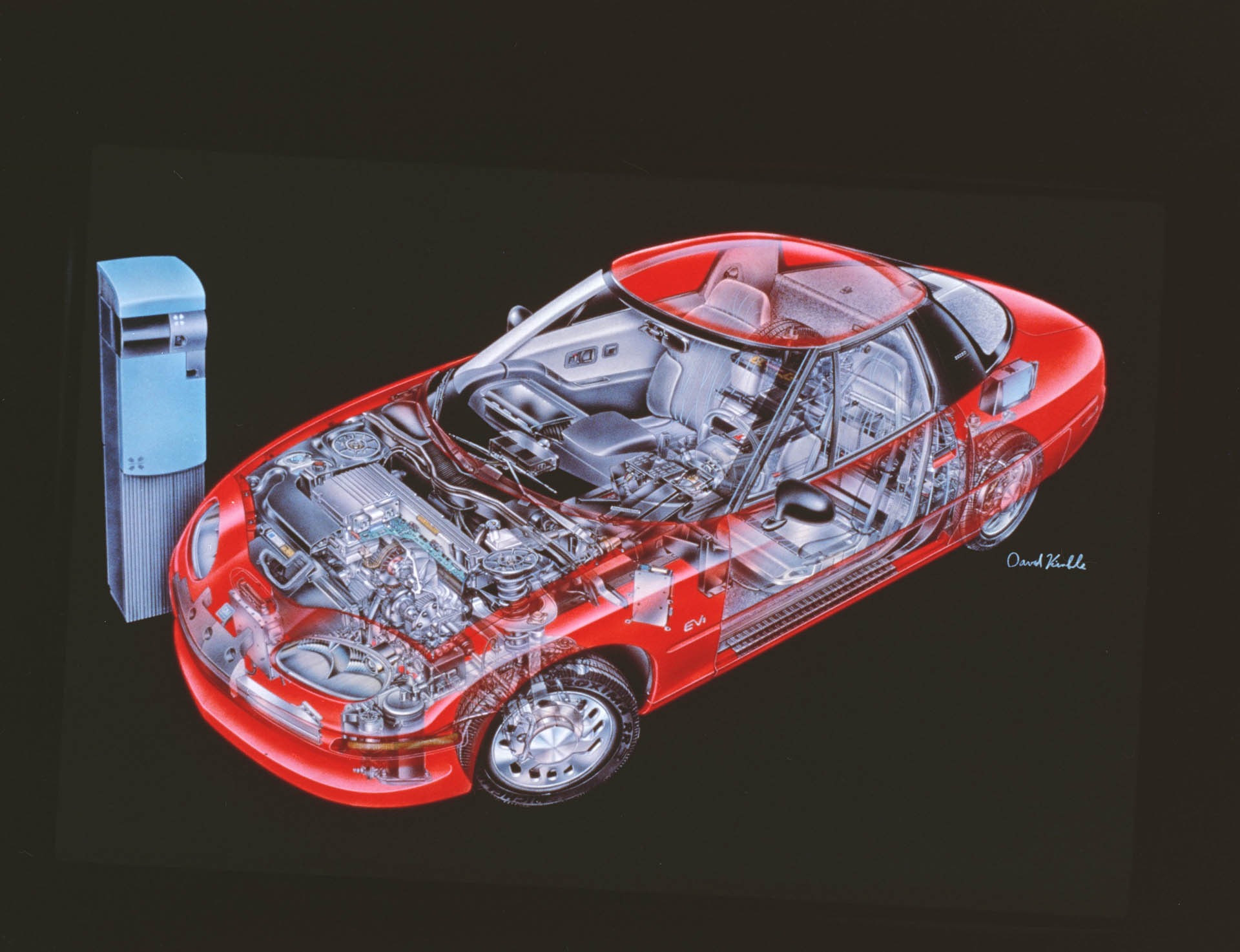 GM EV1 cutaway drawing GM EV1 cutaway drawing
