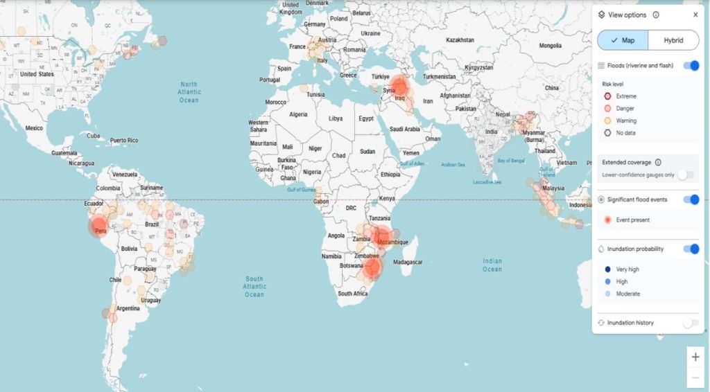 Σύστημα τεχνητής νοημοσύνης αναλύει δεδομένα για να προβλέπει πλημμύρες