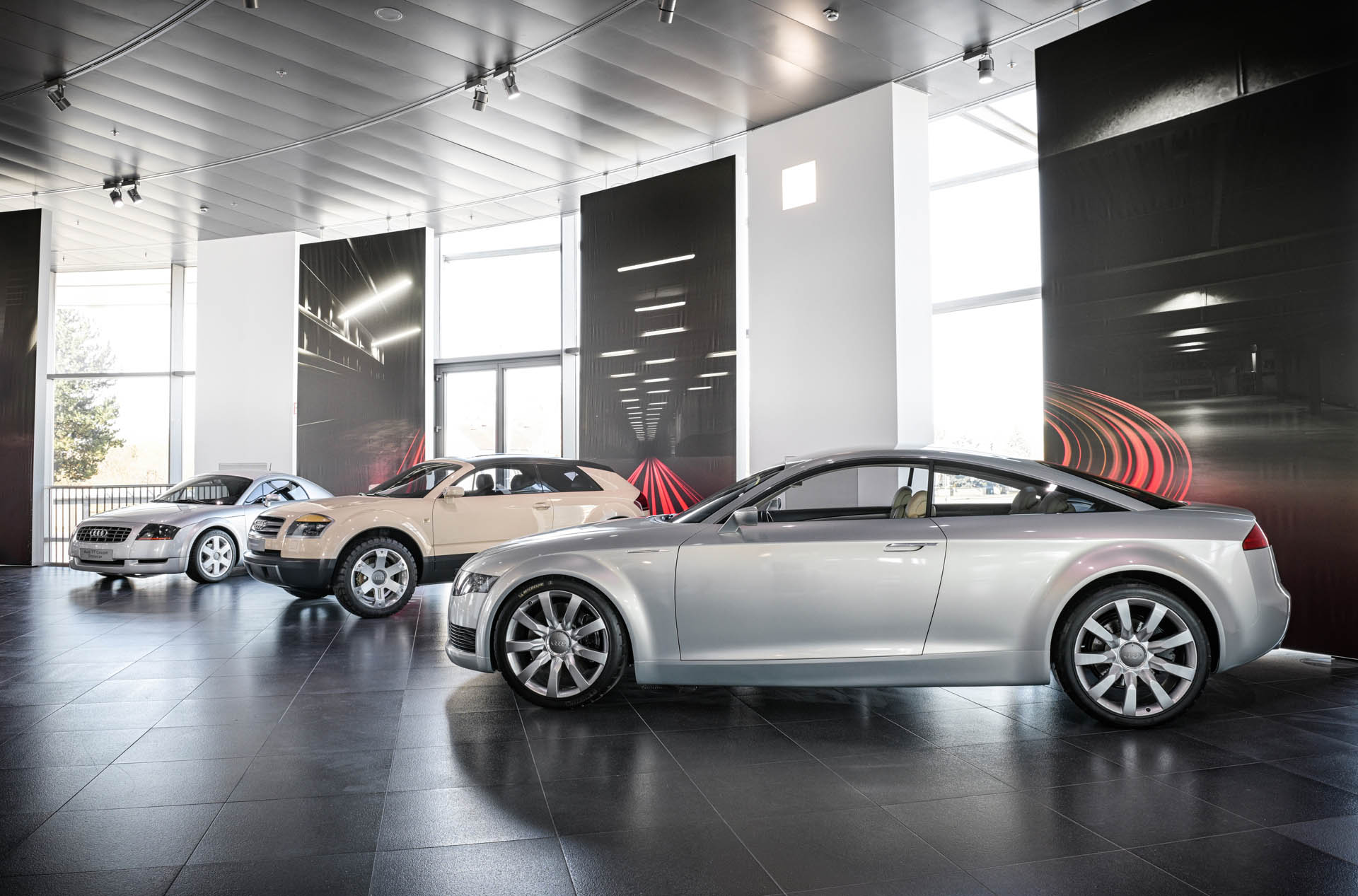 Audi TT show car (1995), Audi Steppenwolf (2000) and Audi Nuvolari quattro (2003) Audi TT show car (1995), Audi Steppenwolf (2000) and Audi Nuvolari quattro (2003)