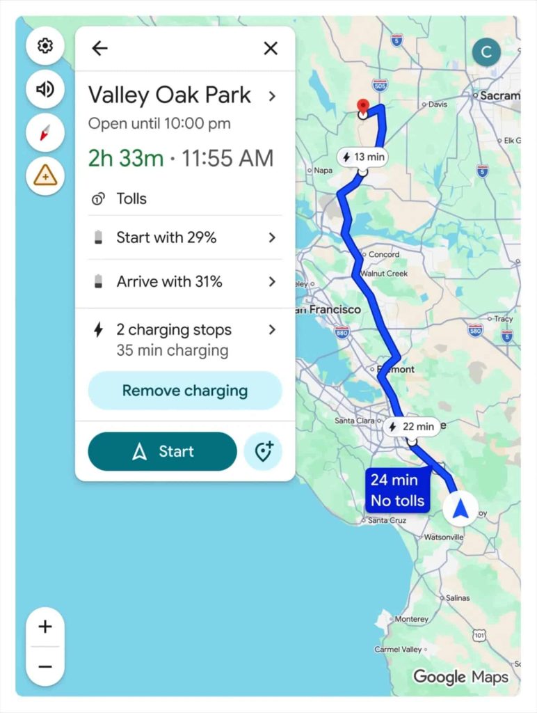 Το Google Maps ενσωματώνει μια νέα λειτουργία για ηλεκτρικά αυτοκίνητα